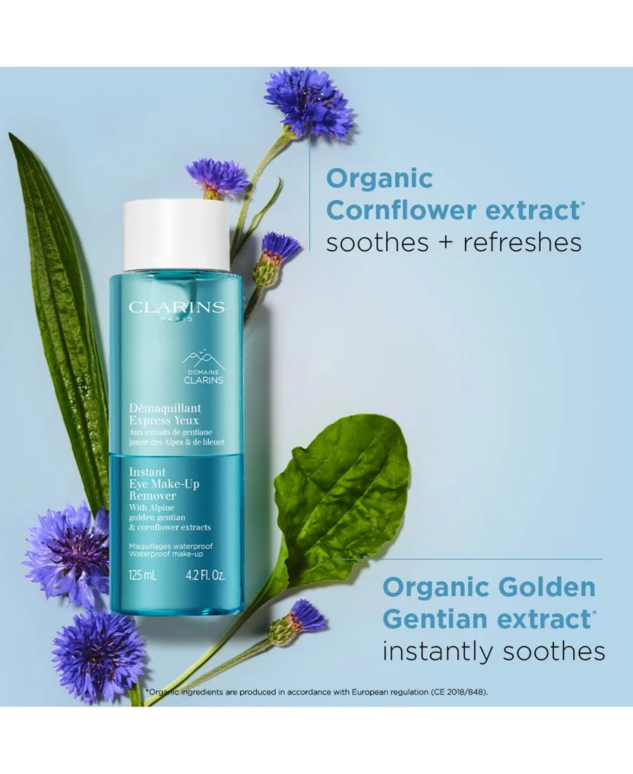 Средство для снятия макияжа Clarins — Двухфазное средство для мгновенного снятия макияжа с глаз, 120 мл — фото 3