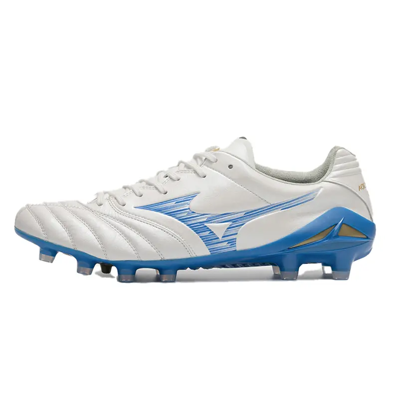 

Mizuno Износостойкие футбольные бутсы мужские, белые, синие