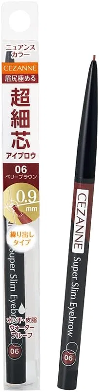 Карандаш для бровей Cezanne Super Slim Eyebrow Pencil 06 Berry Brown 0.02 г