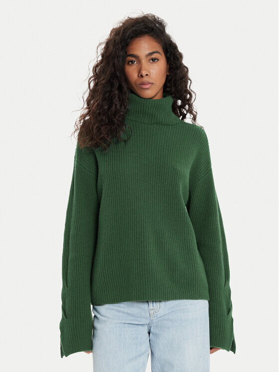 

Свитер с высоким воротником обычного кроя United Colors Of Benetton, зеленый