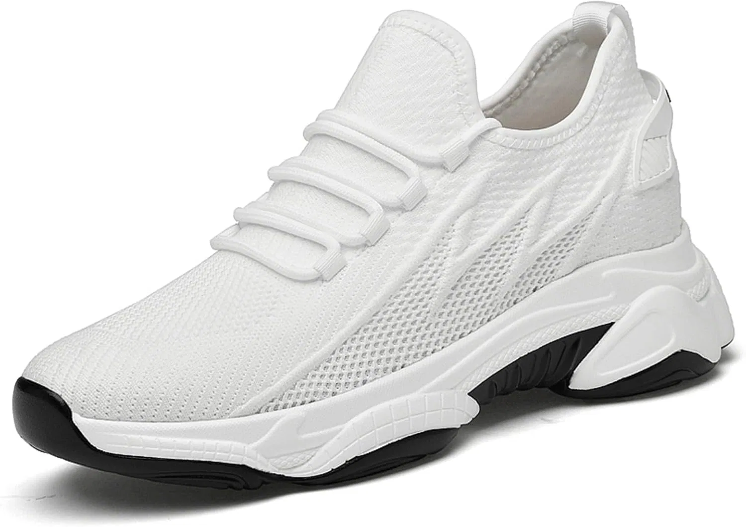 Generisch Laufschuhe Herren Sportschuhe Кроссовки Turnschuhe Joggingschuhe Herren Winter atmungsaktive Outdoor Wanderschuhe Высокие кроссовки Schuhe Wanderschuhe, Weiß — фото 4