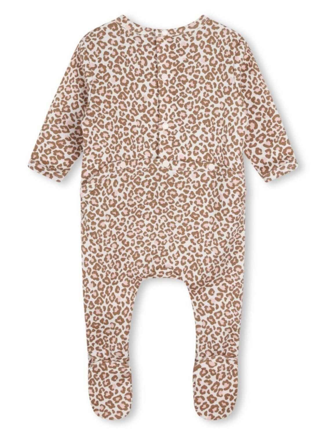 Kenzo Kids пижама с принтом, коричневый — фото 2
