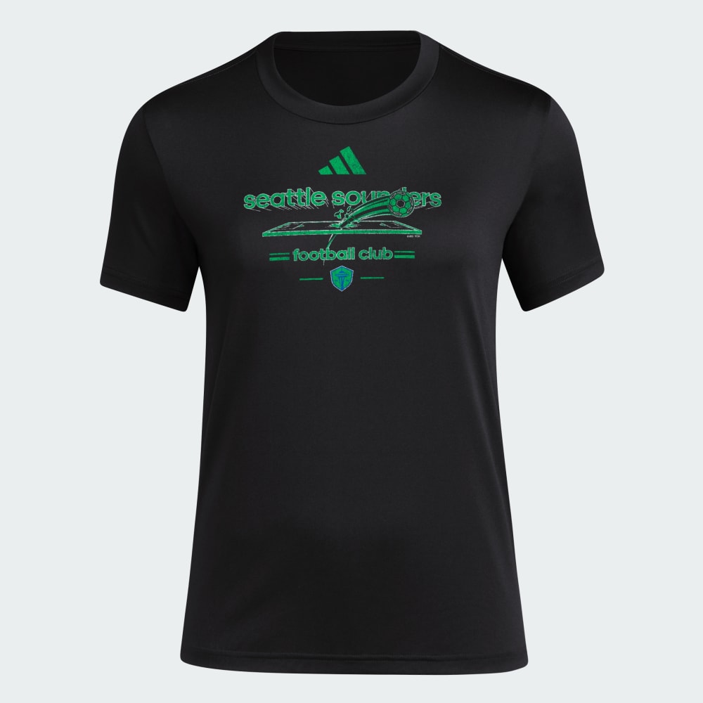 

Спортивная футболка Adidas Seattle Sounders FC Short Sleeve Tee, цвет Black/Mls-Ssf-S23