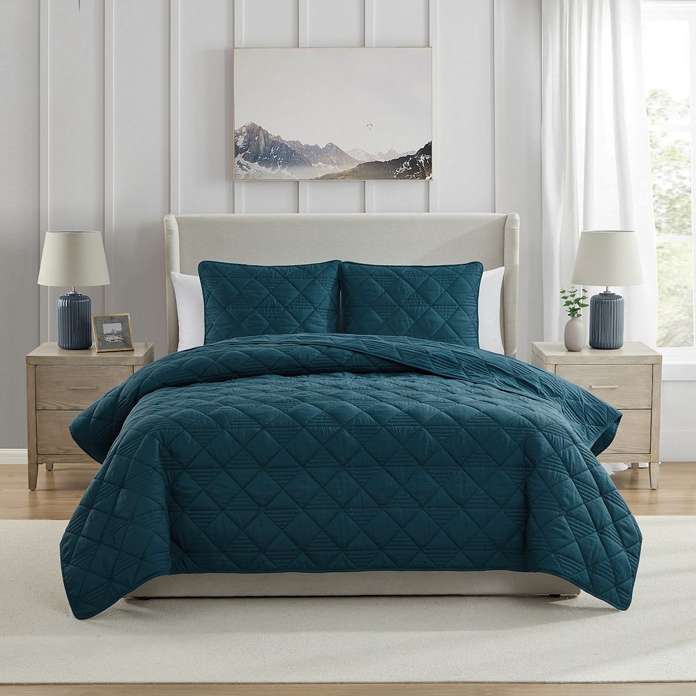 

VCNY Home Lucy Набор одеял из микрофибры Pinsonic Diamond из 3 предметов, цвет Teal