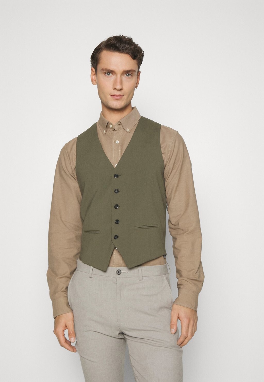 

Жилет для костюма MENS WAISTCOAT FOR SUIT SLIM FIT Lindbergh, цвет olive