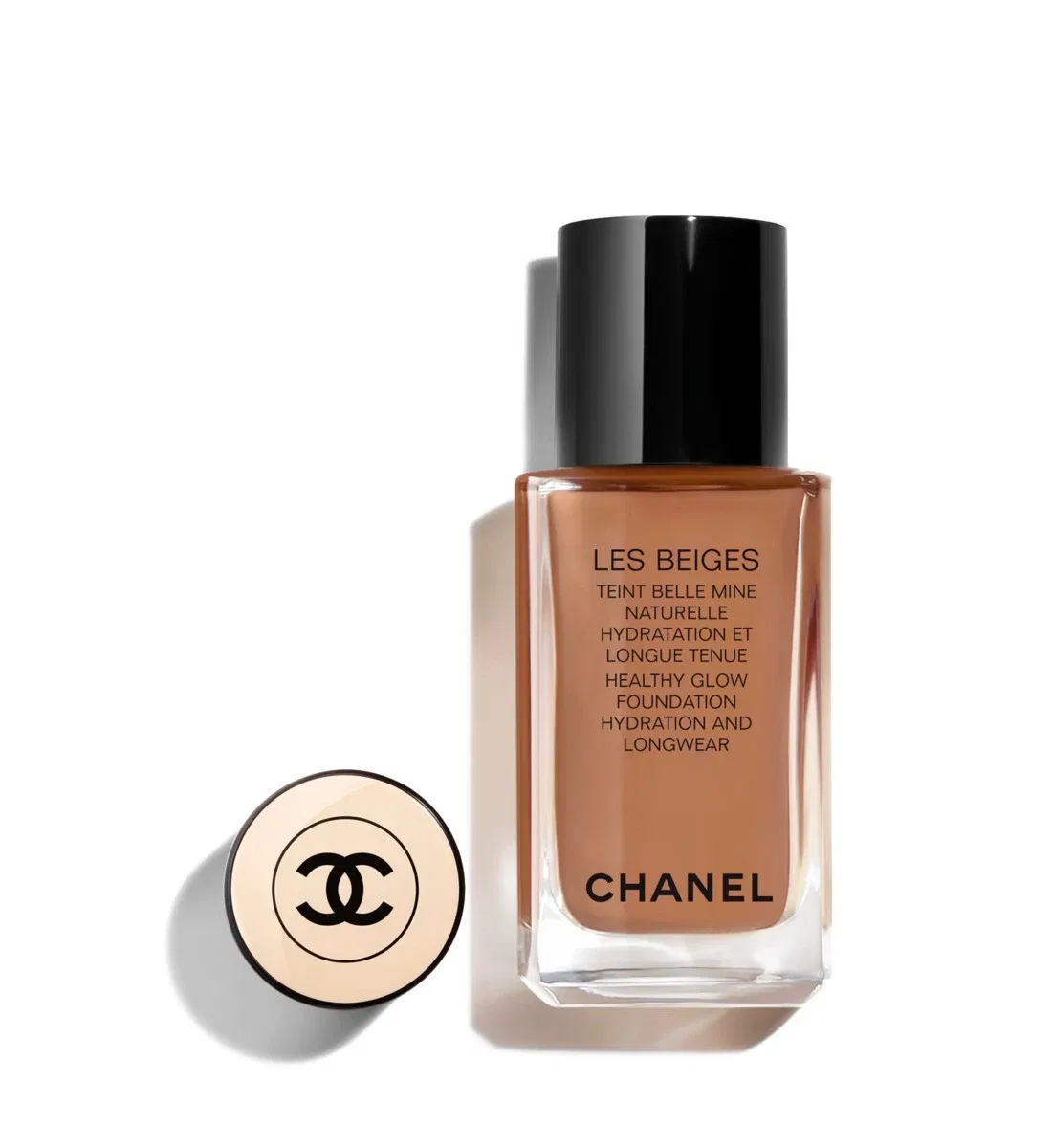 Тональная основа естественное сияние, увлажнение и стойкость Chanel, коричневый