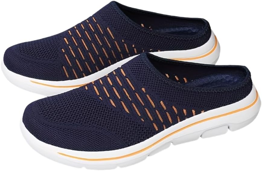 

Мужские дышащие мюли из сетки, модные слипоны с мягкой подошвой для повседневной носки Hhhchpm, синий