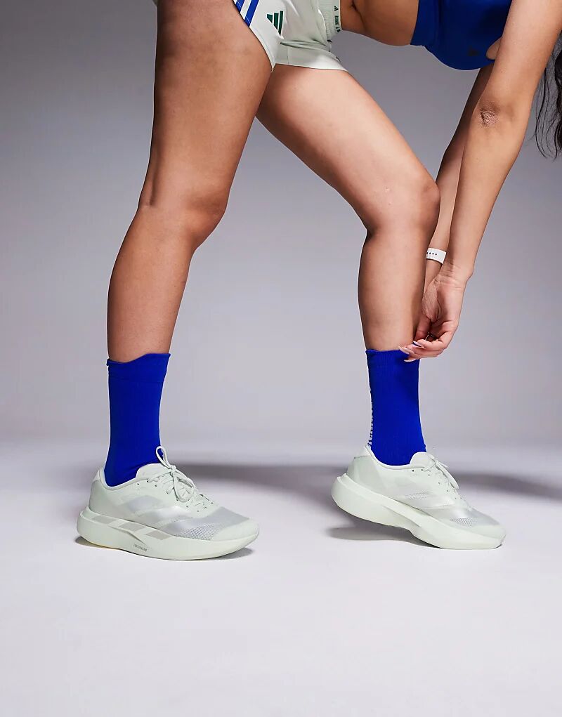 Кроссовки adidas Running Adizero EVO SL в цвете шалфейно-зелёный Adidas Performance
