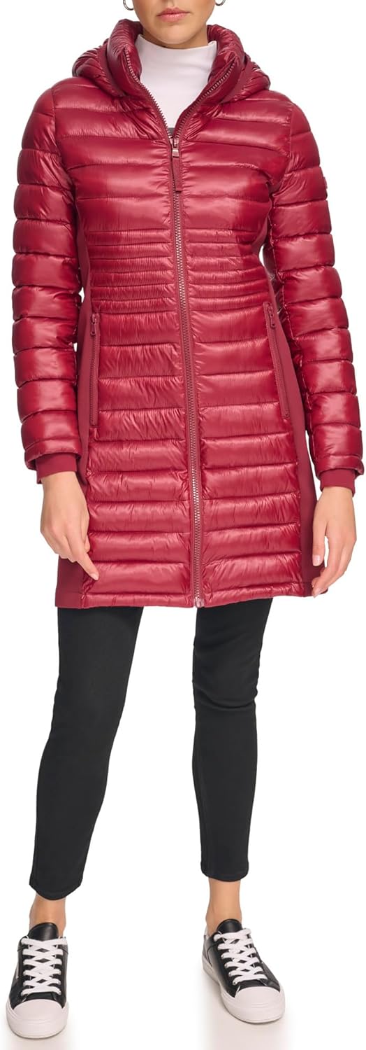 

Calvin Klein Женская длинная легкая пуховая куртка, Light-weight Port