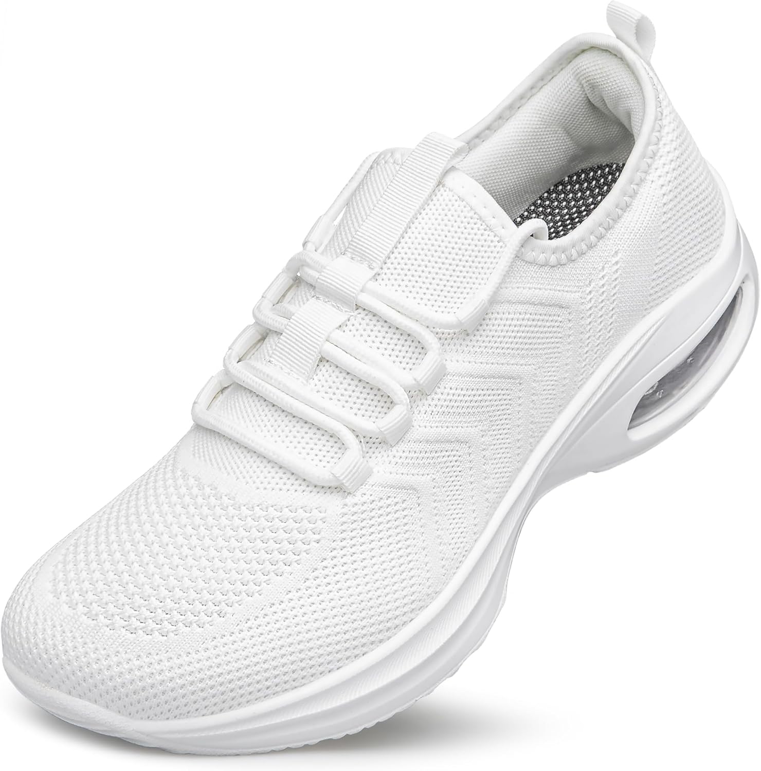 

Мужские кроссовки с широкой колодкой, амортизацией, противоскользящие, легкие, для бега, тренировок, тенниса и спорта, с широкой передней частью Zcqgqd, белый