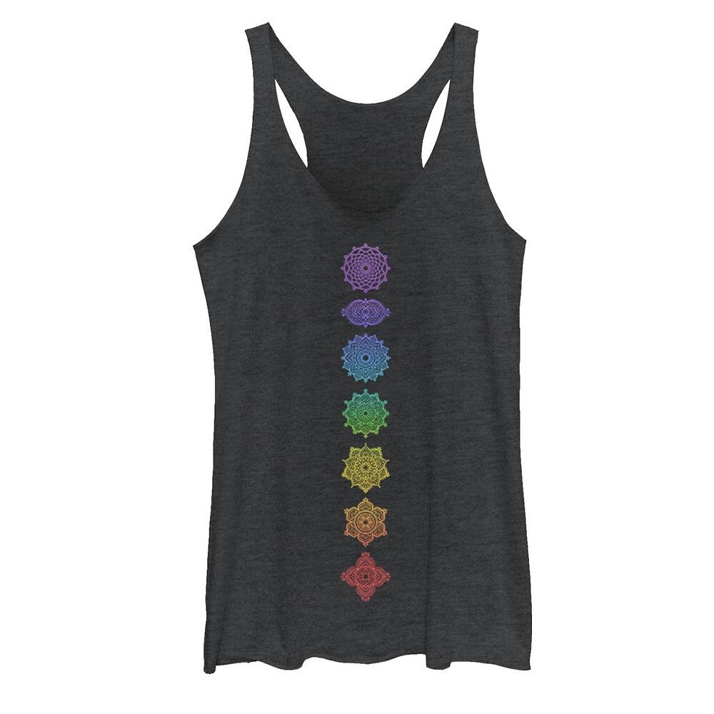 

Майка с геометрическим рисунком Chakra для юниоров, цвет Black Heather