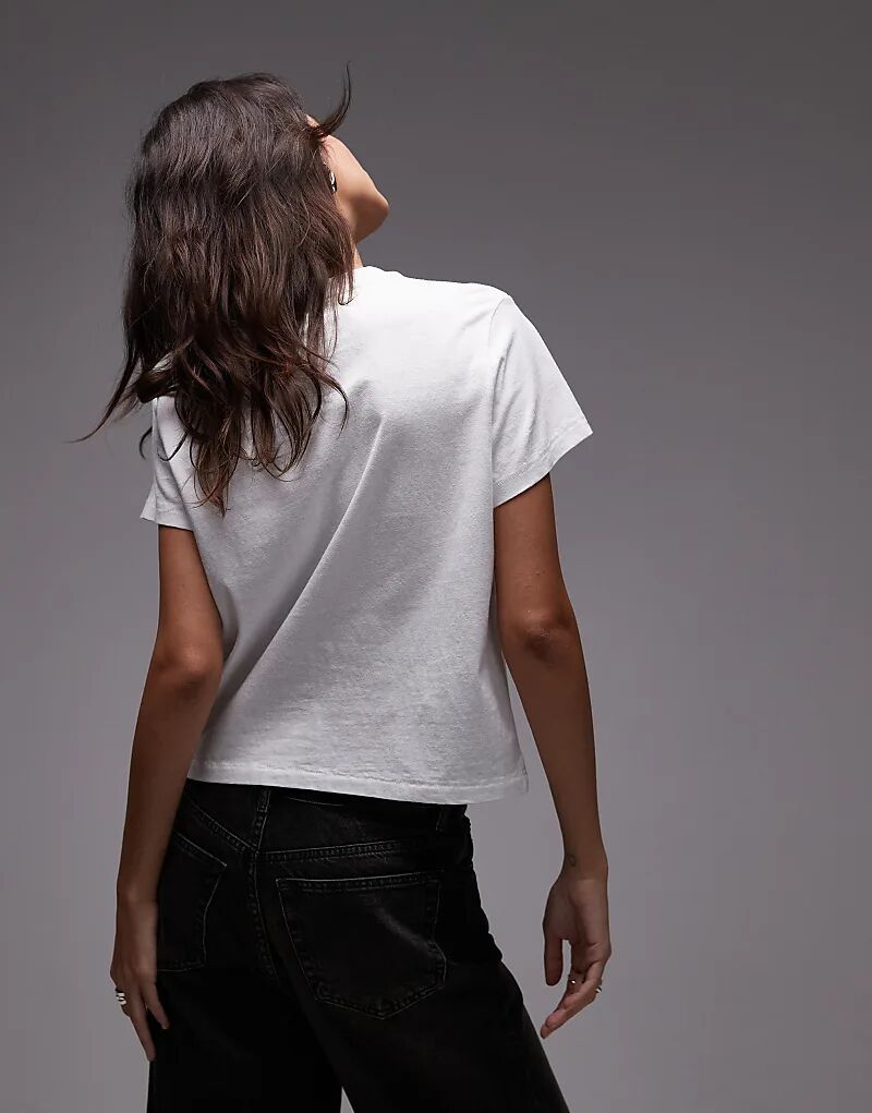 Классическая футболка с логотипом Levi's белого цвета — фото 4