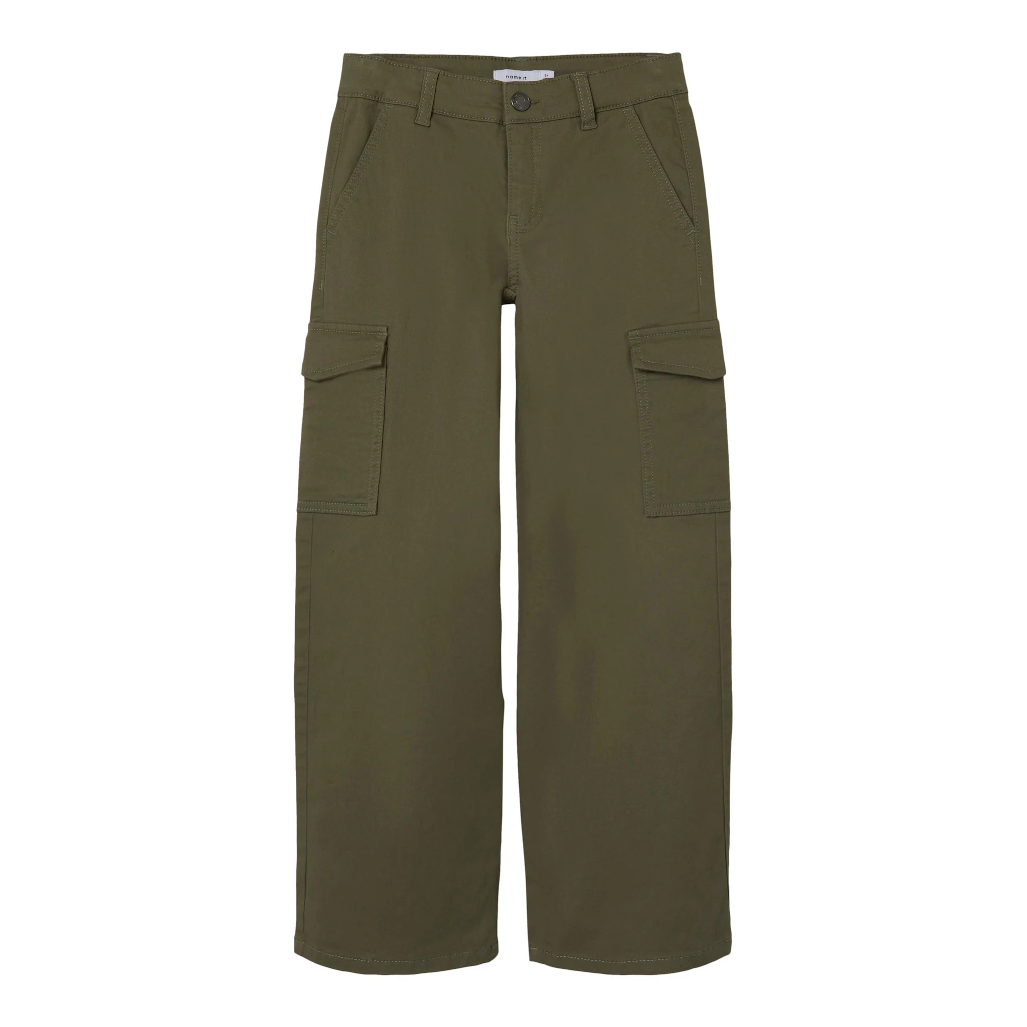 

Брюки-карго Name It "NKFROSE WIDE TWILL CARGO 8108-BA NOOS", зеленый