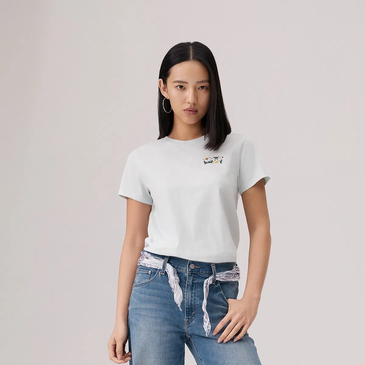 Футболка женская Light Blue Levis — фото 4