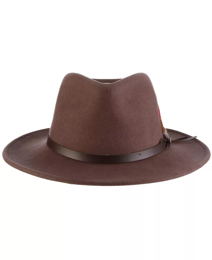 

Мужская фетровая шляпа Outback из мнущегося материала Scala, загар/бежевый