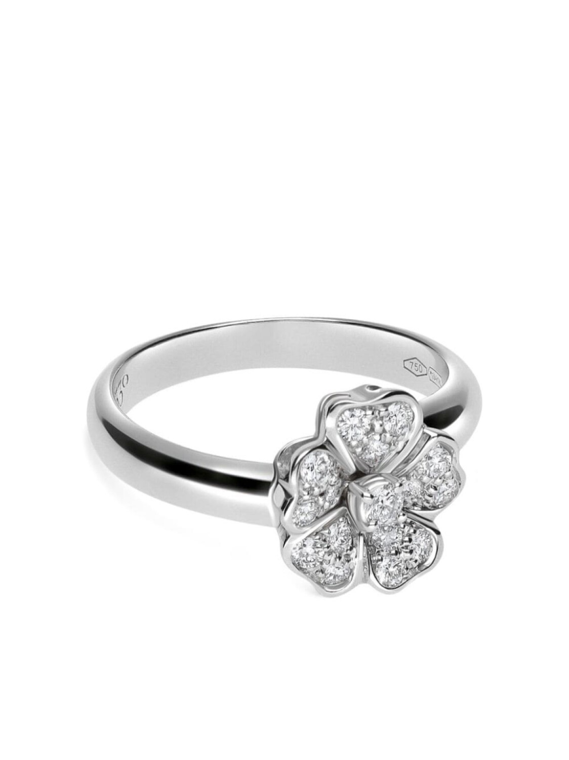 

Кольцо Flora из белого золота с бриллиантами LEO PIZZO, серебряный