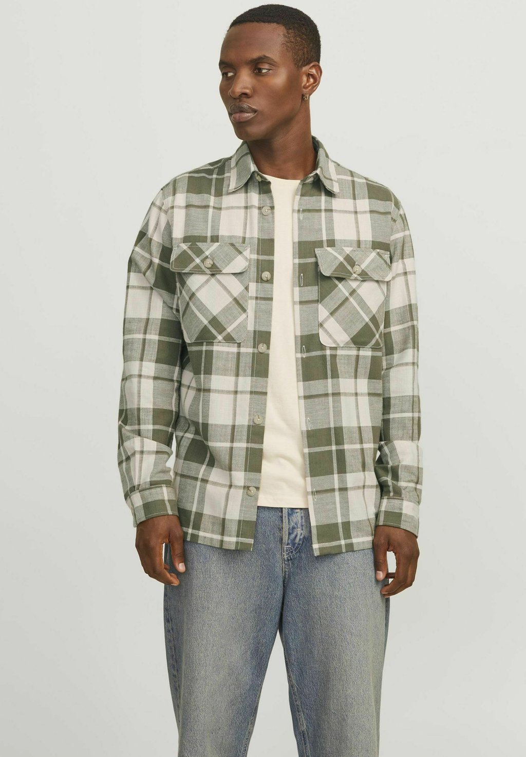 

Рубашка COMFORT Jack & Jones PREMIUM, темно-зеленый