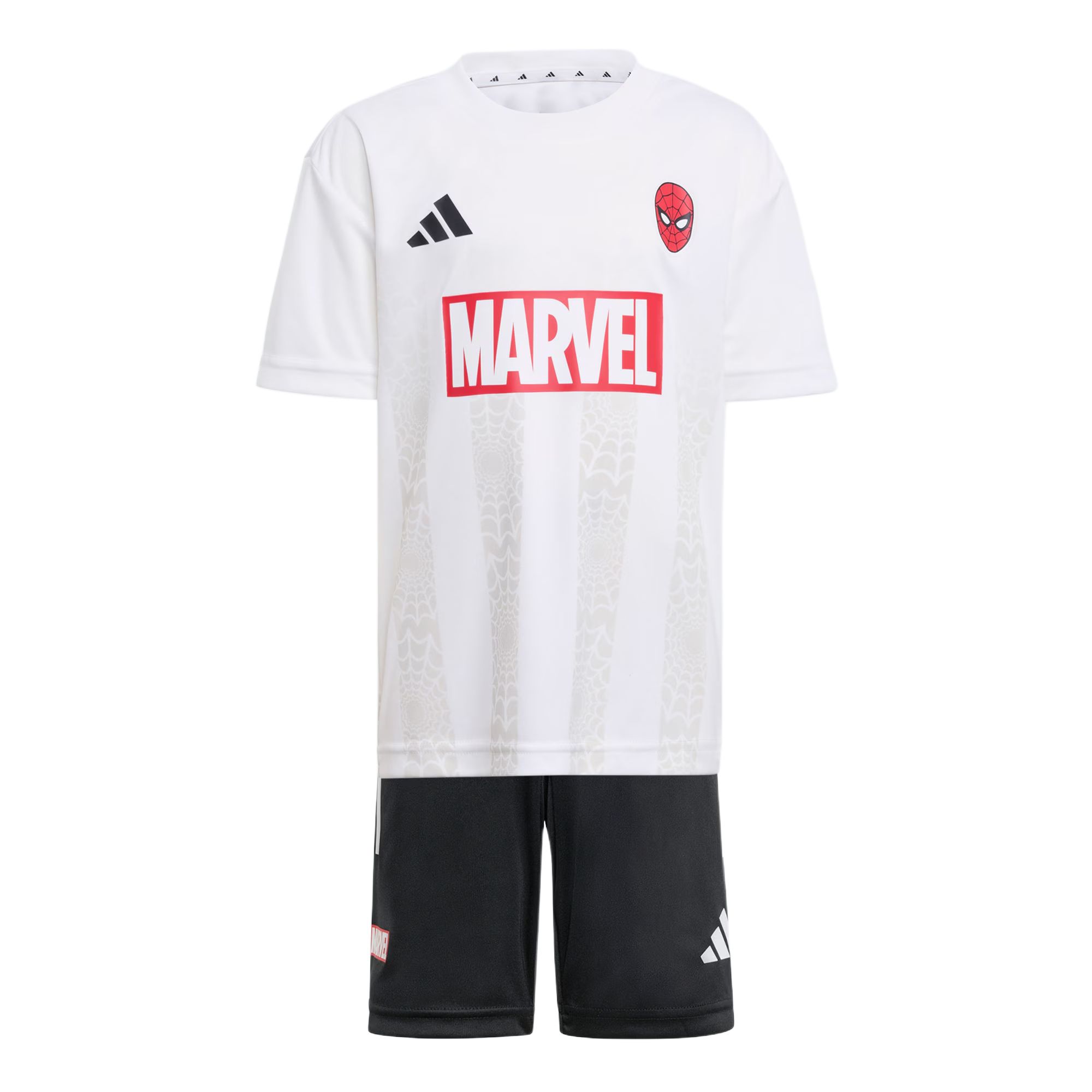 

Adidas Marvel, повседневный спортивный костюм Climacool 2 Piece Set White/Black детский