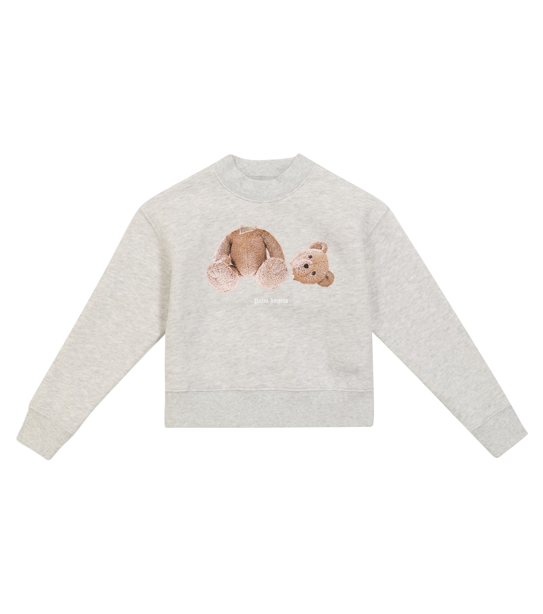 

Хлопковая толстовка с медведем Palm Angels Kids, Medium Grey