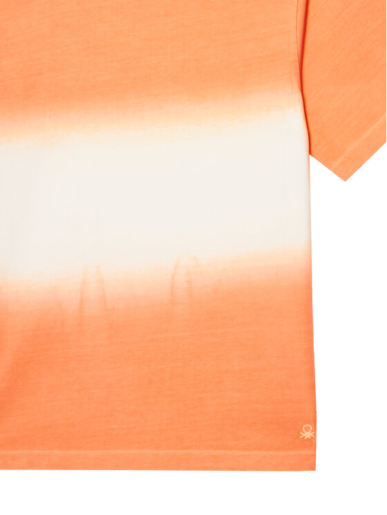 Футболка regular fit 3NPDC10OL United Colors Of Benetton, оранжевый — фото 3