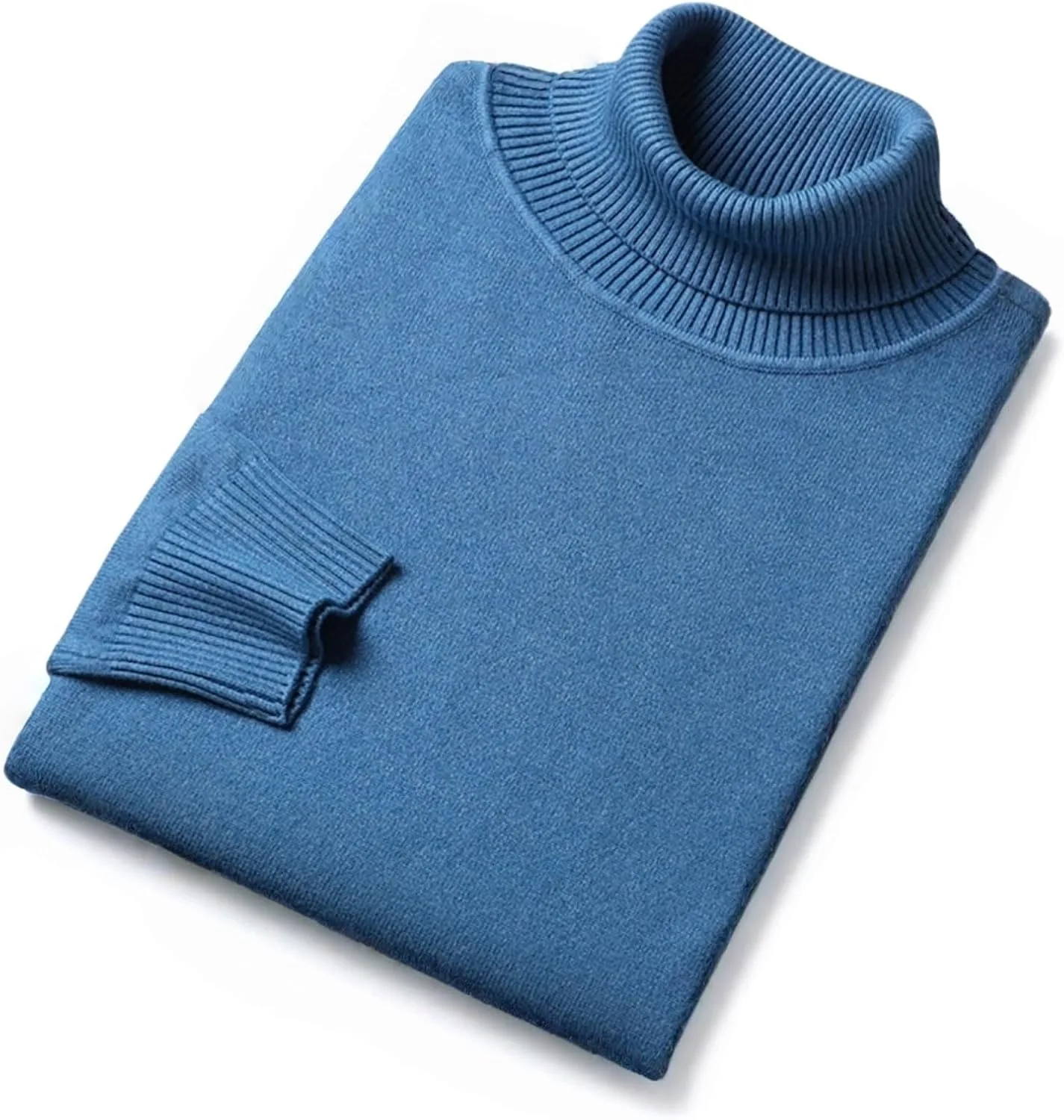 

Мужской свитер-водолазка с длинным рукавом, мягкий, для тепла осенью и зимой