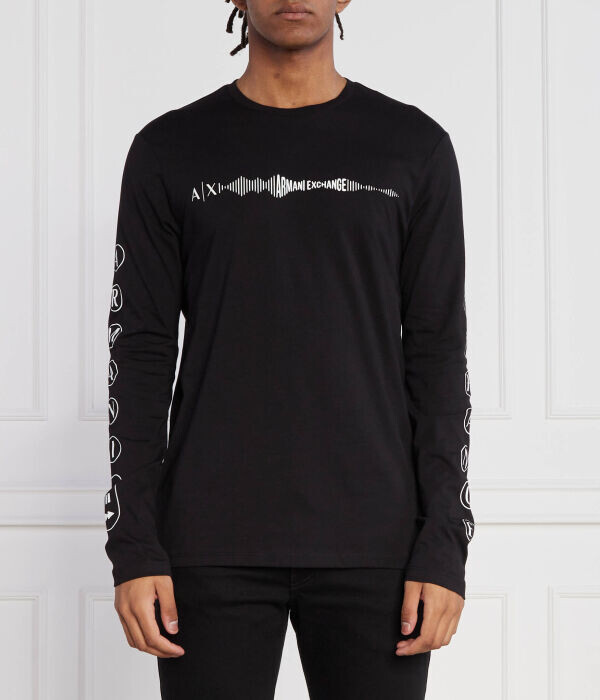 

Лонгслив Regular Fit Armani Exchange, черный