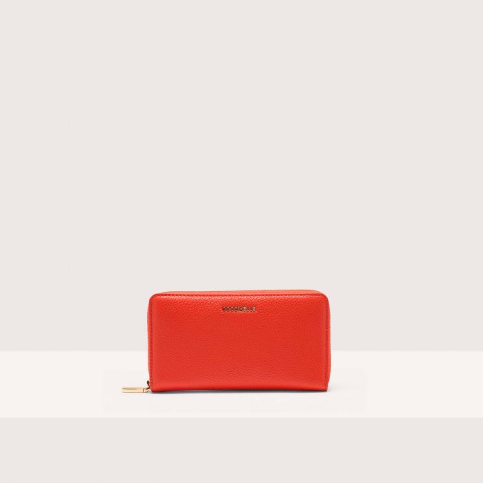 

Кошелек Coccinelle Metallic Soft, цвет Gazpacho