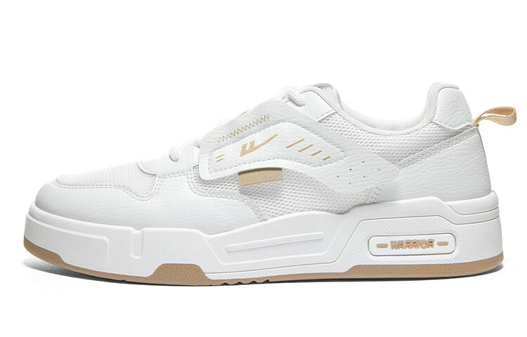 

Кроссовки WARRIOR Skateboarding Shoes Men Low-top White/Khaki, белый/хаки