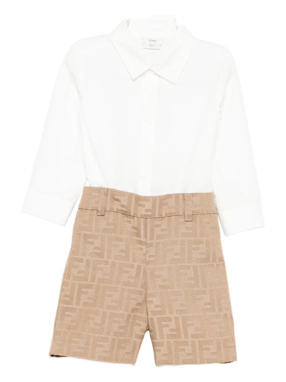 

Набор шорт с мотивом FF Fendi Kids, коричневый