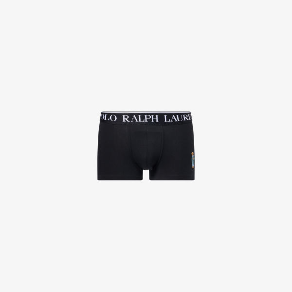

Боксеры Polo Ralph Lauren из стрейч-хлопка с вышитой графикой на поясе, черный