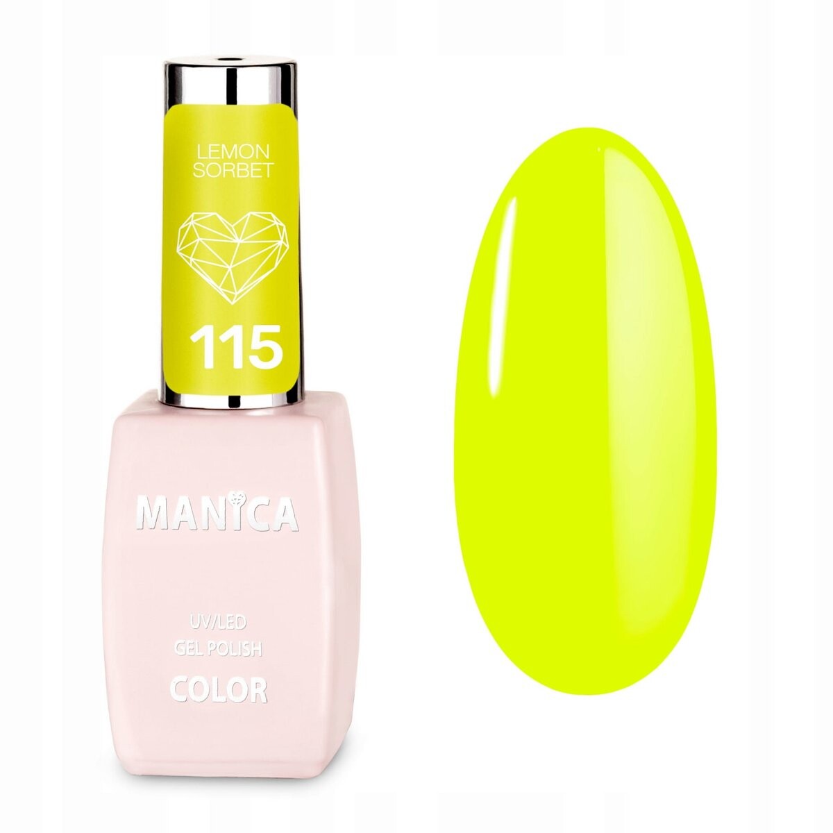 

Manica, гибридный лак LED/UV Lemon Sorbet - нет. 115, 10 мл