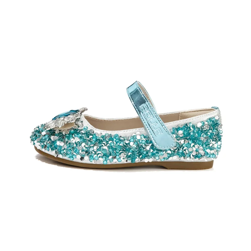Детские кожаные туфли Low top BELLE, синий