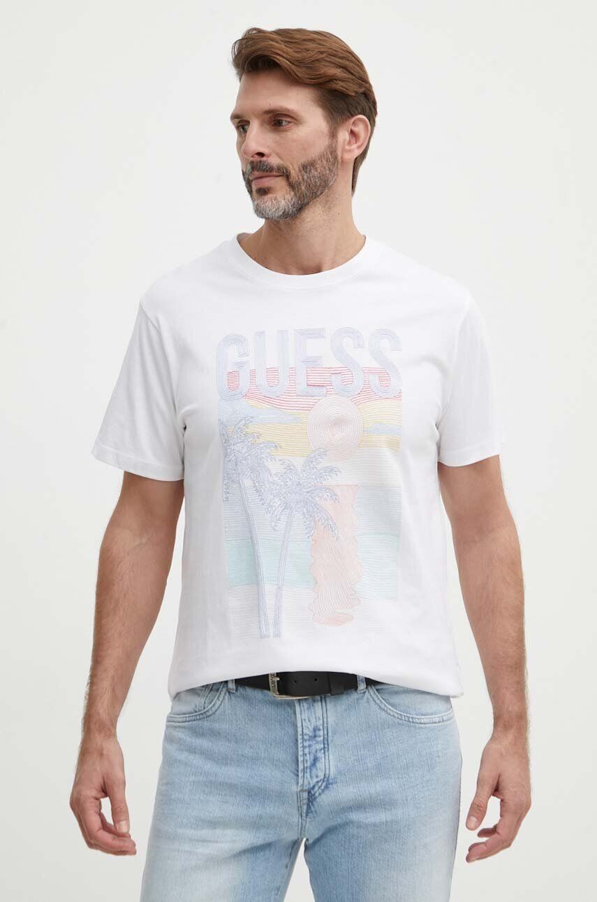 

Футболка Guess из хлопка, белый