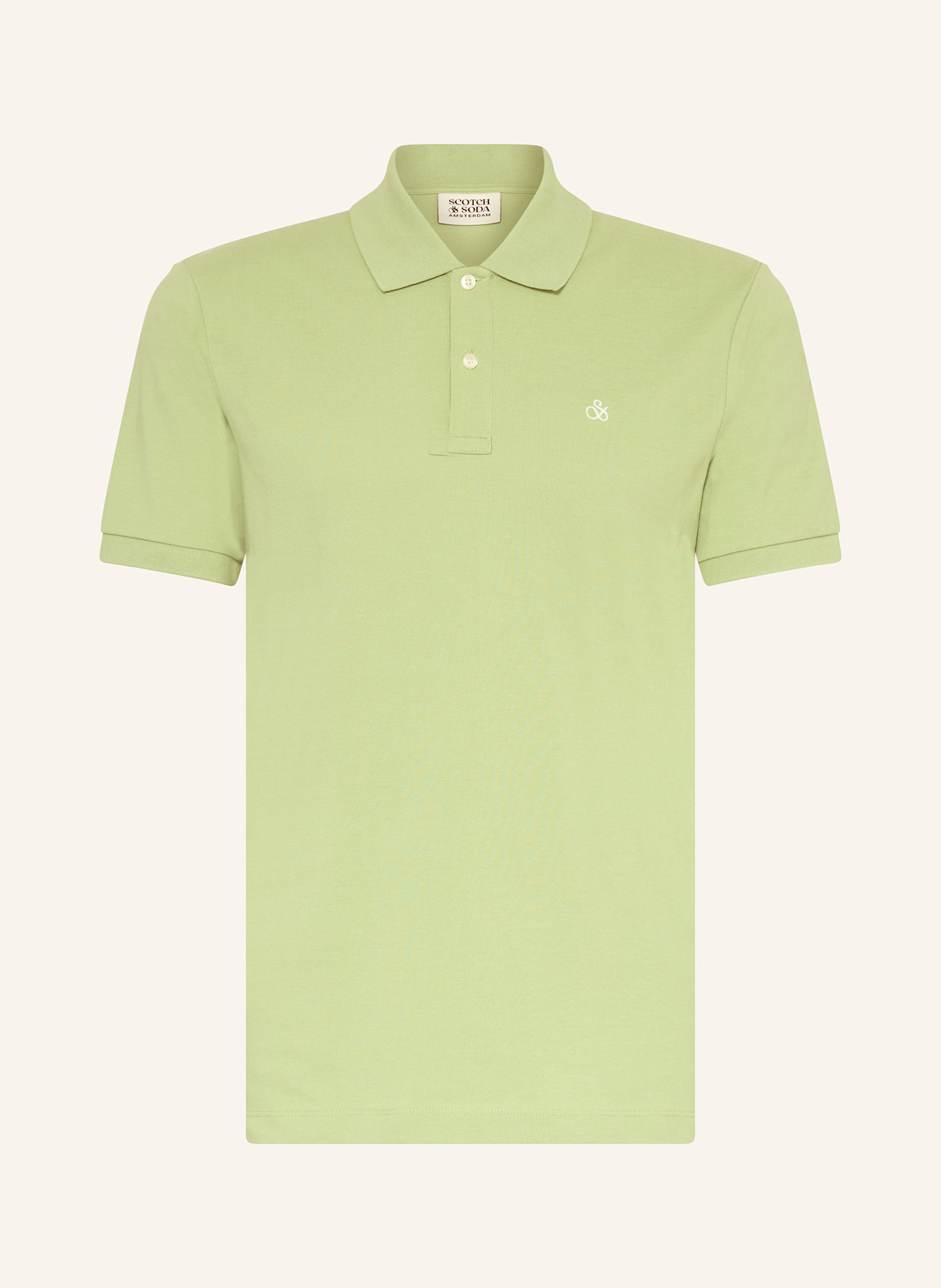 

Рубашка поло из пике Scotch & Soda, зеленый