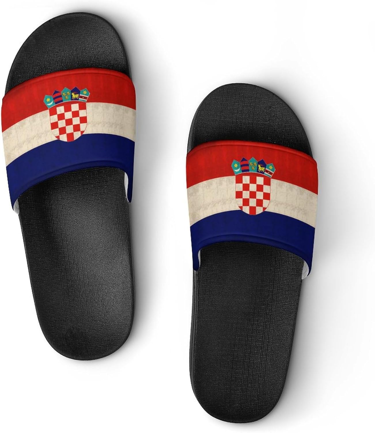 

GJMISHGV Флаг Хорватии Хорватские тапочки для мужчин и женщин, домашние шлепанцы с противоскользящей подошвой, шлепанцы для душа, сандалии с открытым носком, желтый