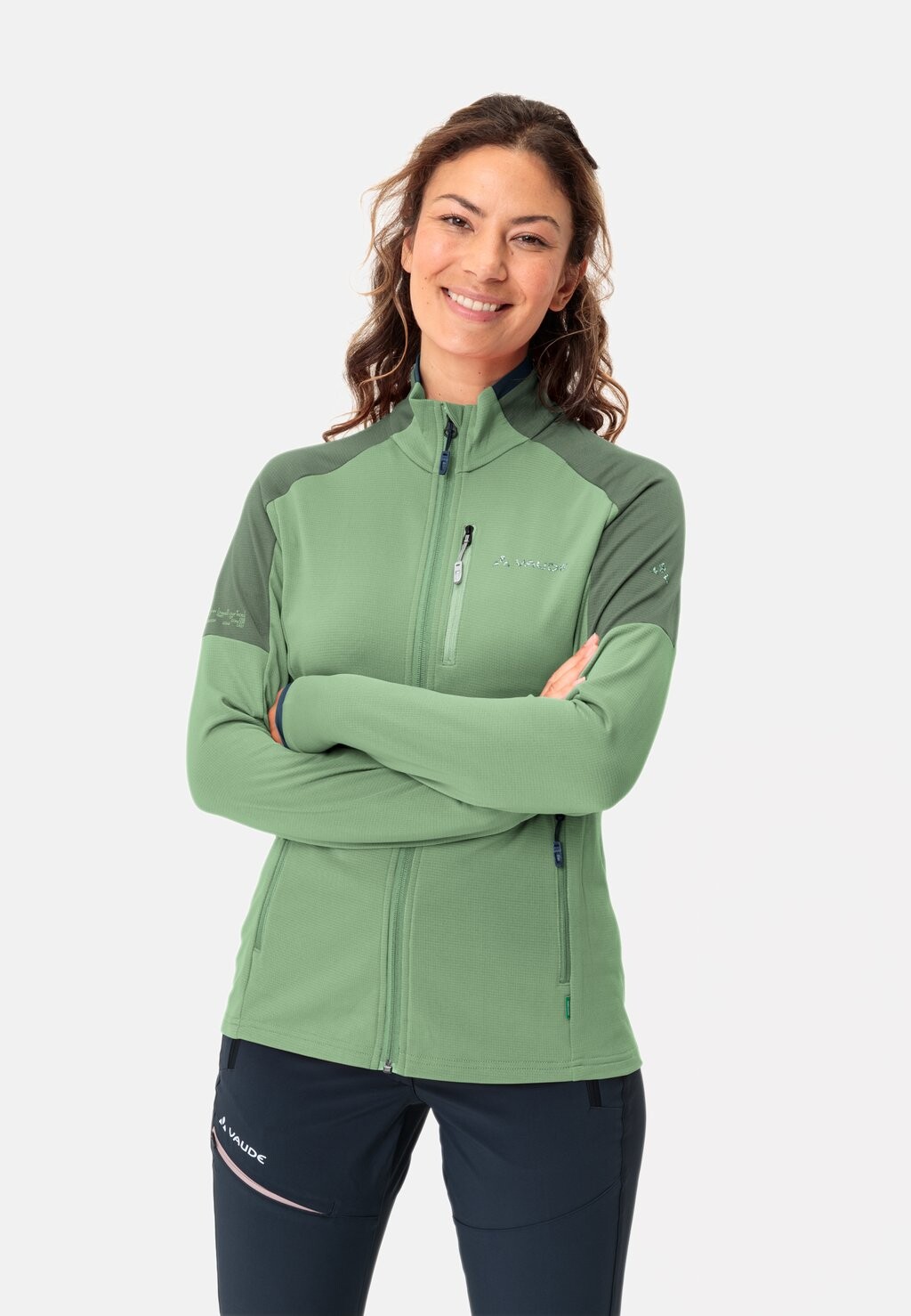 

Флисовая куртка WOMENS ELOPE JACKET II Vaude, цвет aloe vera