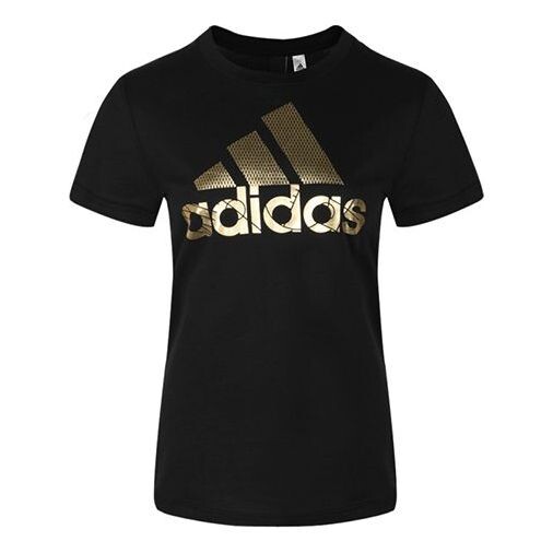 

Футболка alphabet logo short sleeve black Adidas, черный