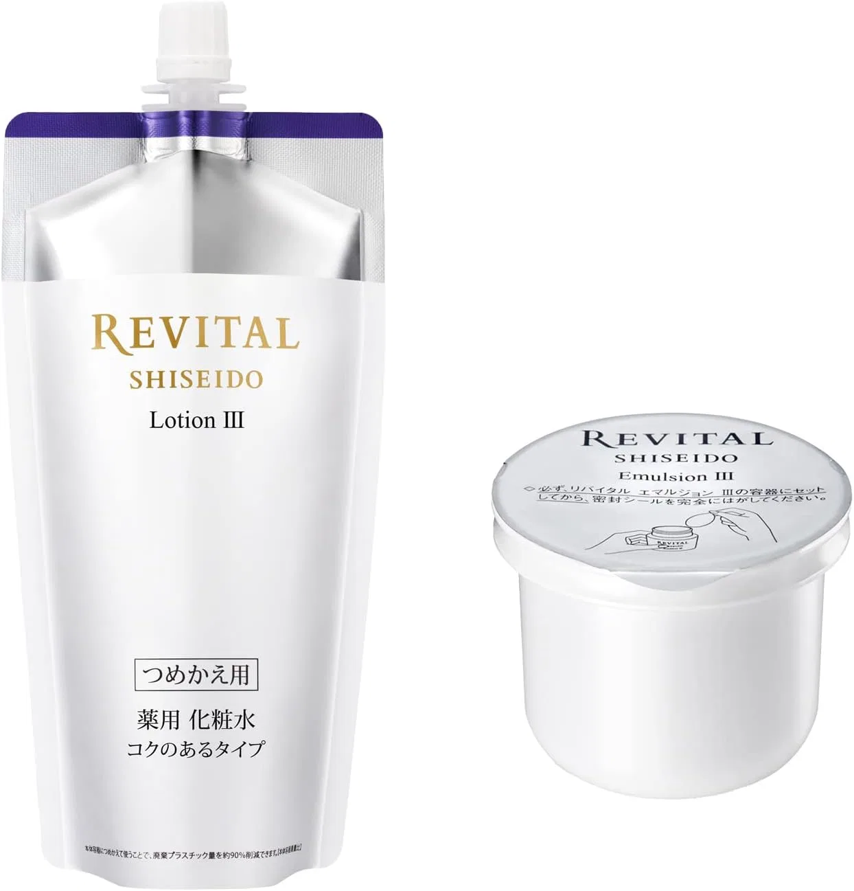Лосьон Shiseido Revital Rich Type 150 мл + Эмульсия 50 г, набор для дозаправки