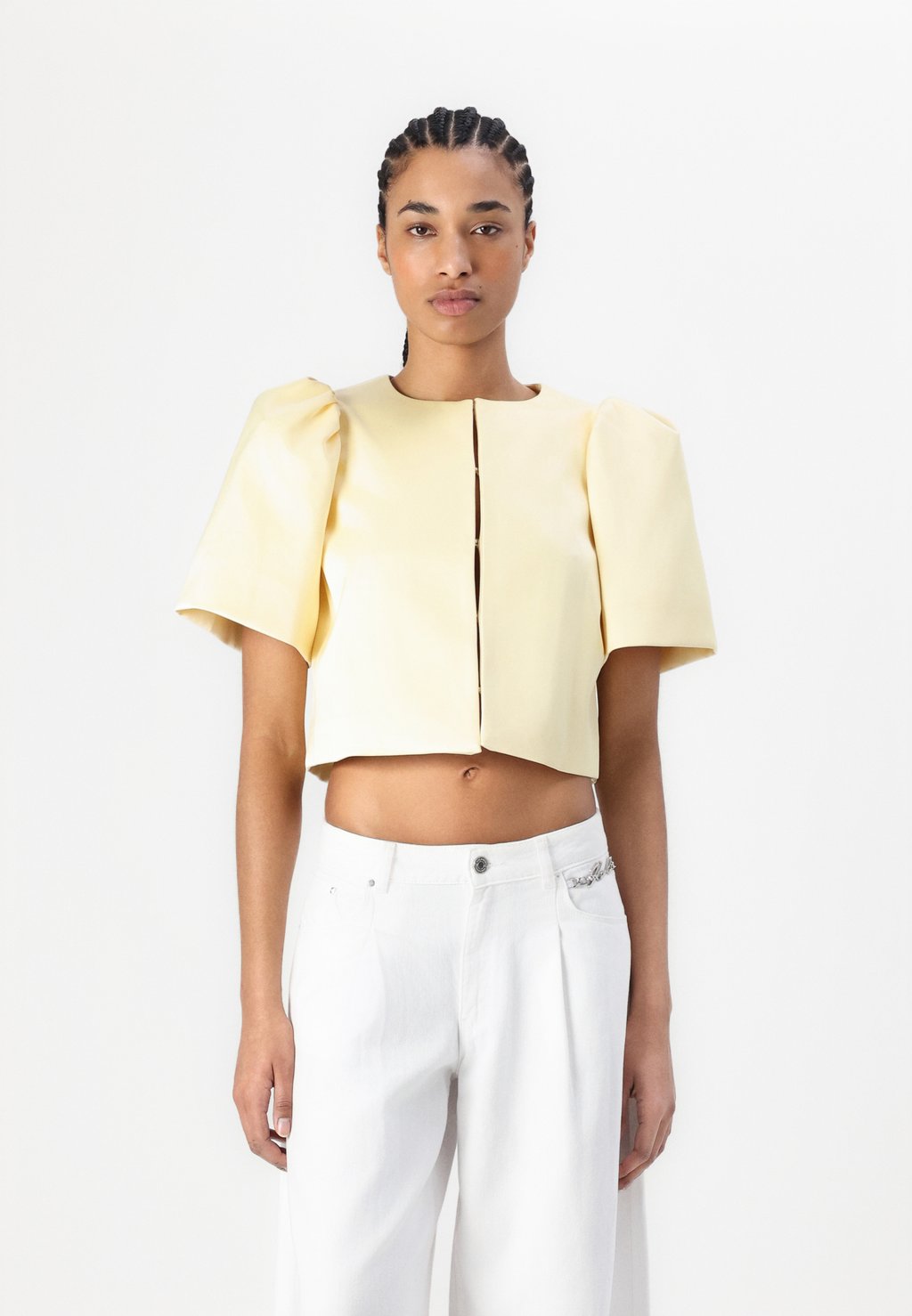 

Блузка на пуговицах SERENA SHORT SLEEVE Malina, светло-желтый