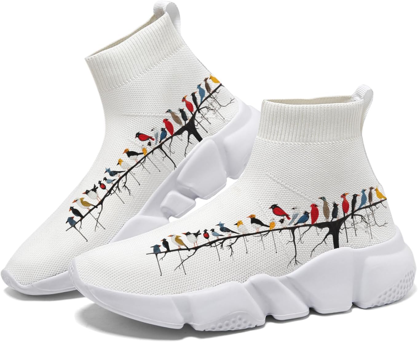 

Мужские теннисные кроссовки противоскользящие для бега, повседневной ходьбы и джоггинга, женские слипоны-носки с рисунком животных Hetios, Animal_11