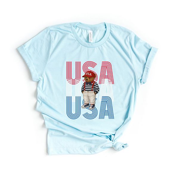 

Футболка с принтом Usa stacked bear suspenders Simply Sage Market, Ice Blue, Зеленый, Футболка с принтом Usa stacked bear suspenders Simply Sage Market, Ice Blue