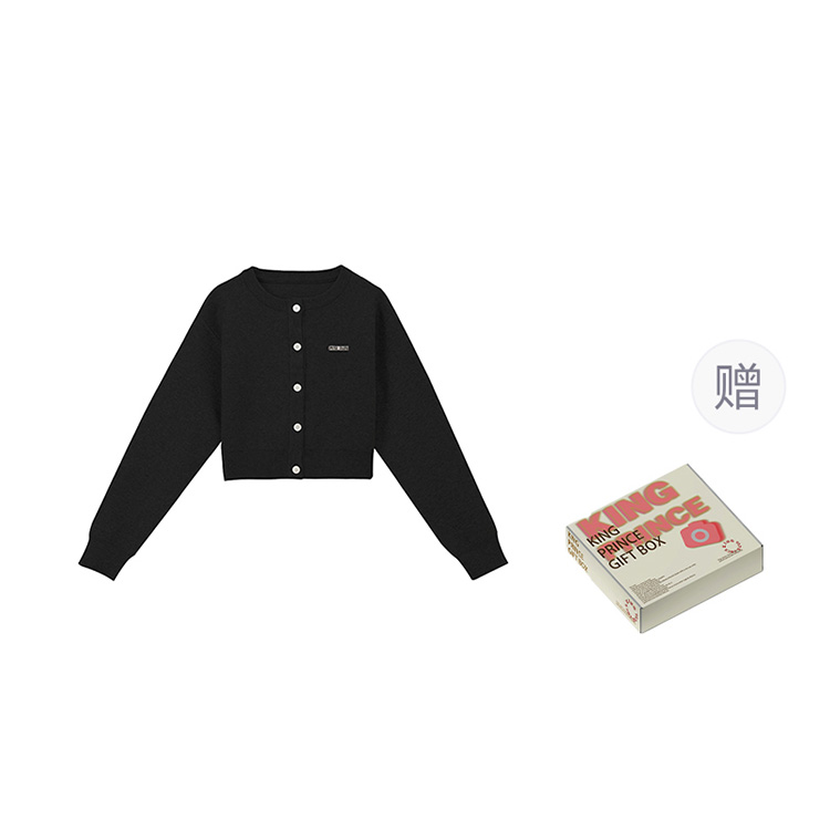 

Трикотаж Casual, Basic, Versatile, осенние путешествия Women's Gray KING PRINCE, черный