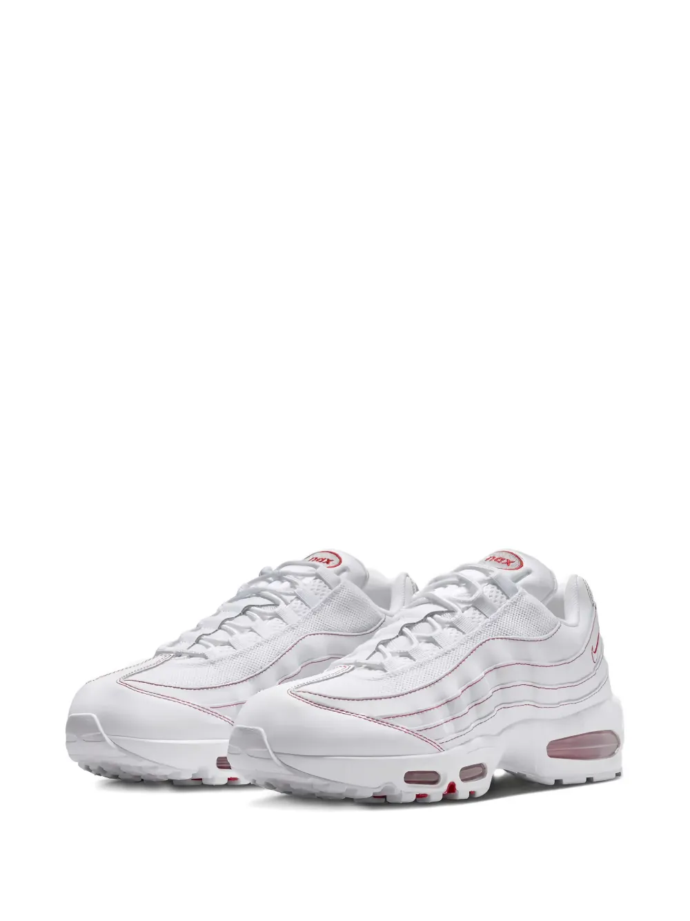 Кроссовки Air Max 95 с красной строчкой Nike, белый — фото 2