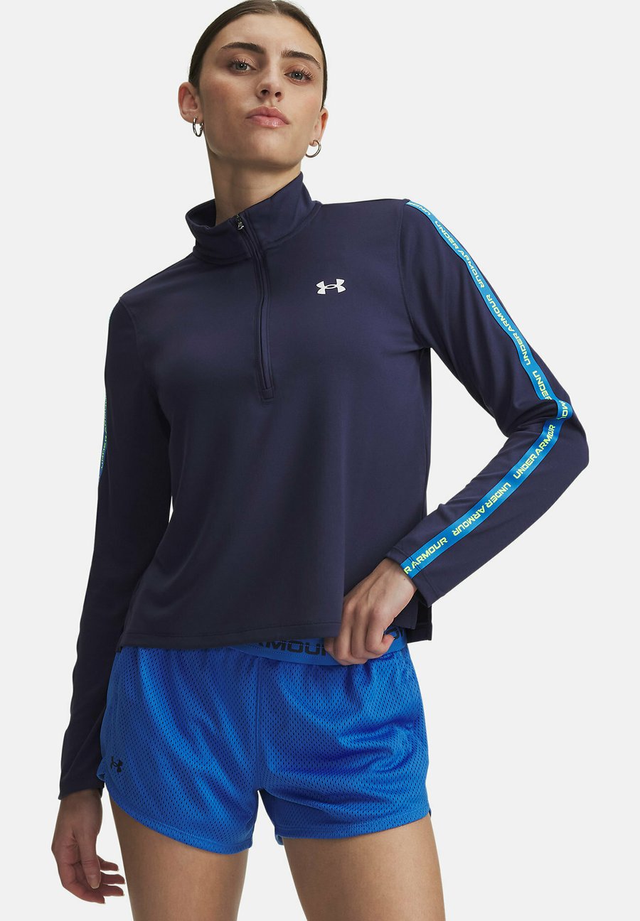 

Топ Under Armour LONG-SLEEVES UA TECH WM TAPE HALF ZIP, Washed Navy /Blue