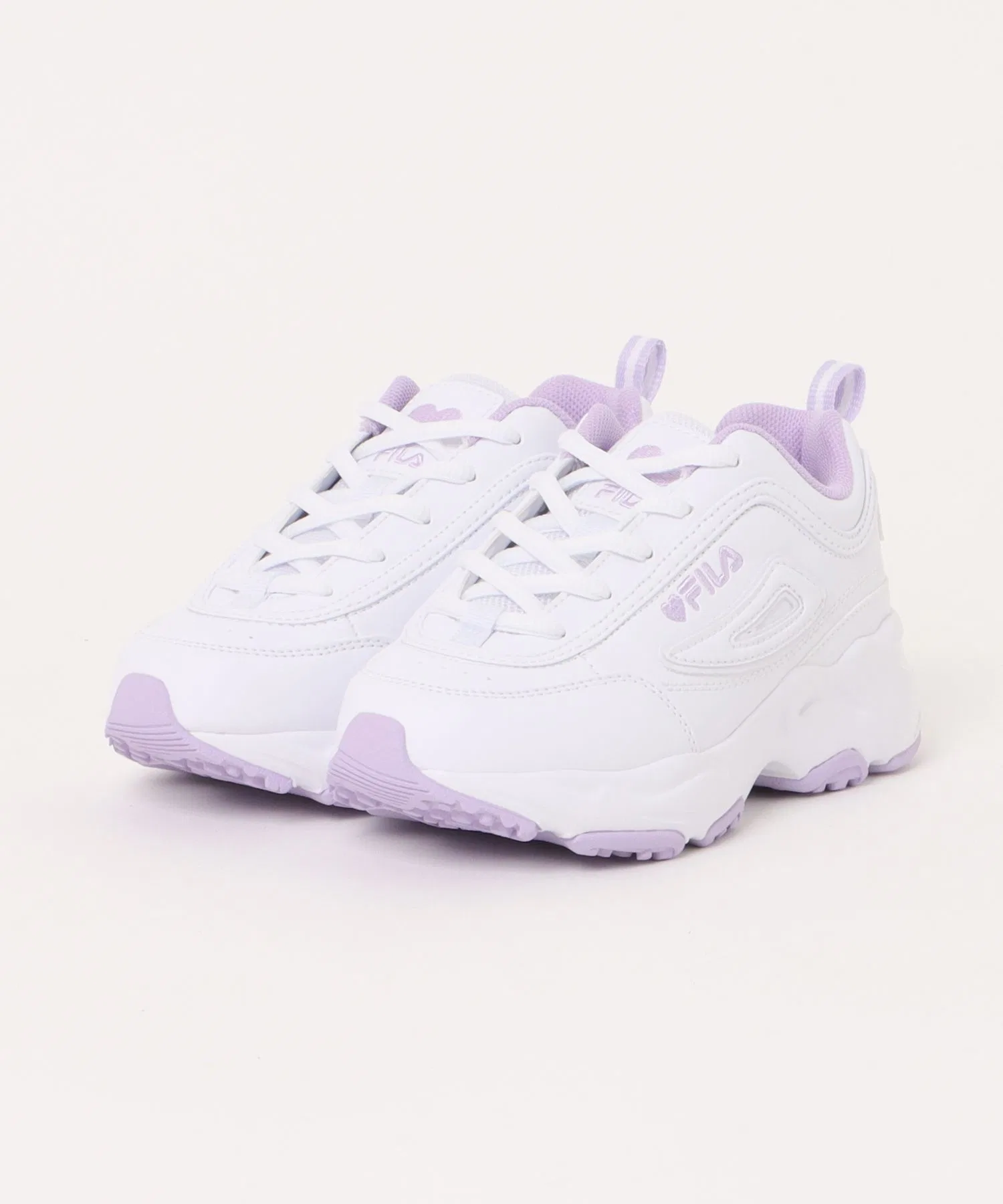 Детские кроссовки FILA DISTRACER HEART KD из искусственной кожи фиолетовые