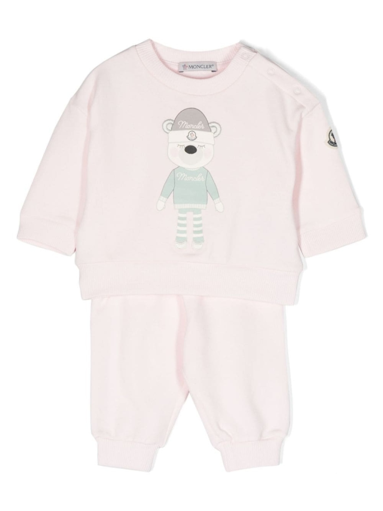 

Moncler Enfant спортивный костюм с логотипом, розовый