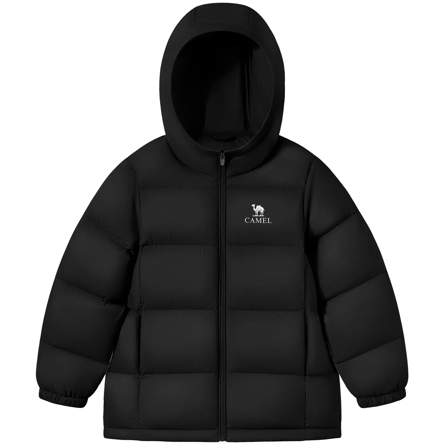 Детская пуховая куртка с капюшоном утепленная CAMEL, Recycling Gray — фото 4