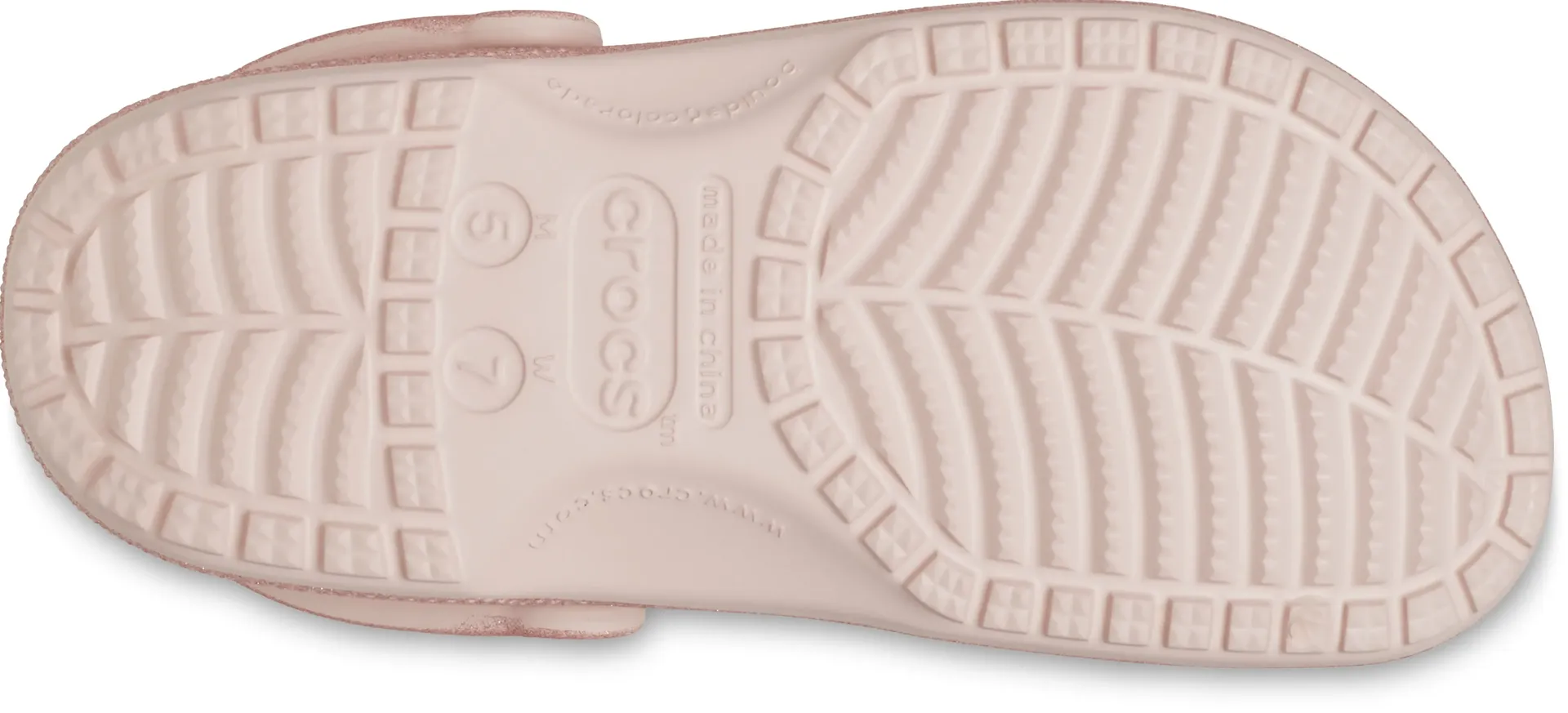 Тапочки Crocs "Classic Glitter Clog", сандалии для купания, "летняя обувь, тапочки, слипоны, украшенные блестками, розовый — фото 3