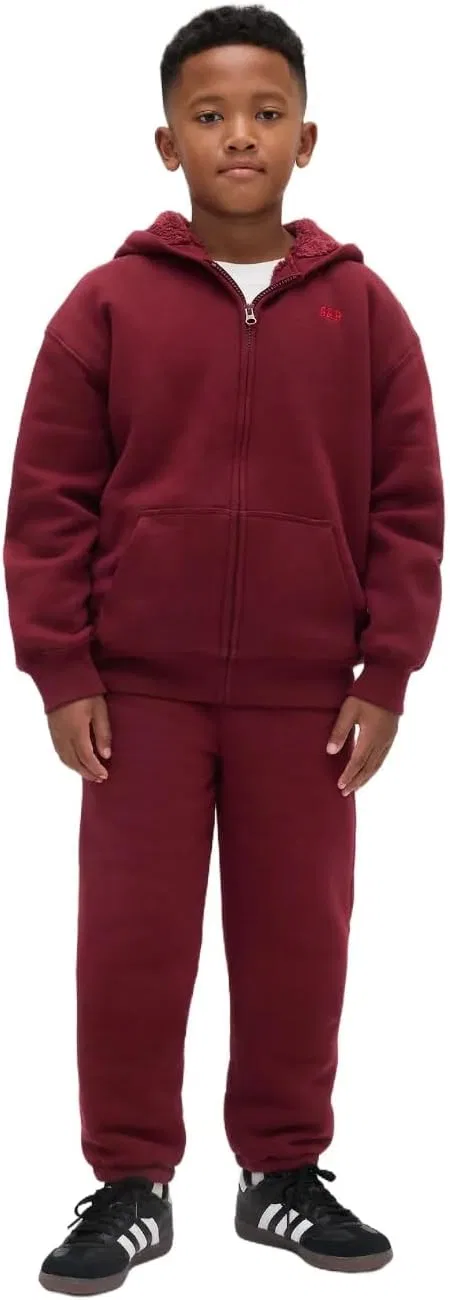 Детские спортивные брюки GAP с подкладкой из искусственной овчины, Red Delicious