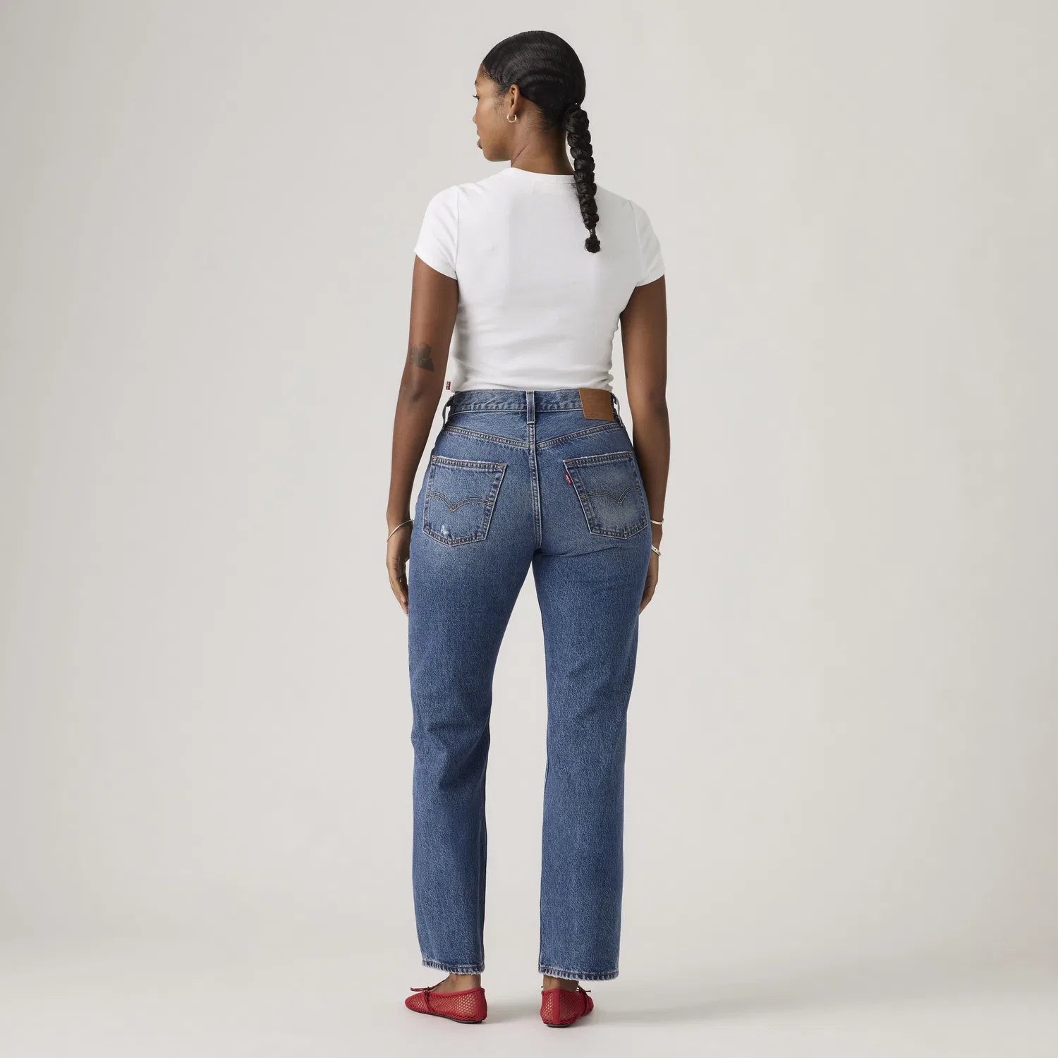 Женские джинсы 501 в стиле 90-х, укороченные до щиколотки Levi's, Medium Wash — фото 3
